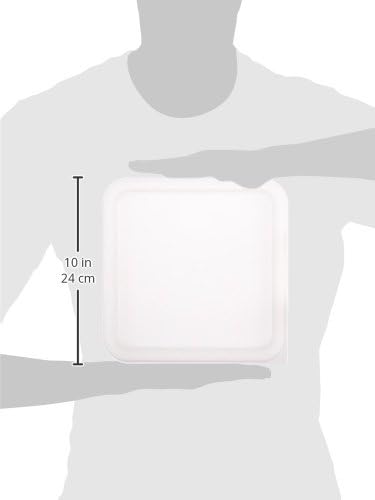 Winco PE Square Cover, Fits 6 and 8-Quart, White