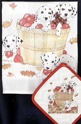Dalmatian Dish Towel & Potholder Set