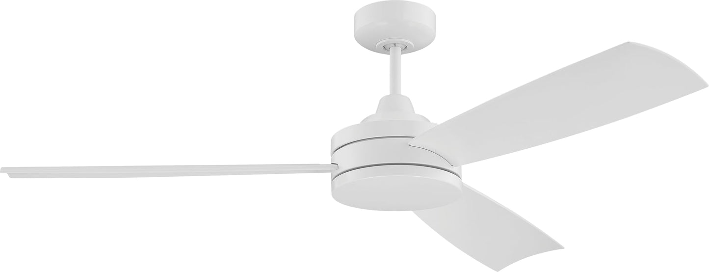Craftmade Lighting INS54W3 Inspo - 54 Inch 3 Blade Ceiling Fan, White Finish with White Blade Finish
