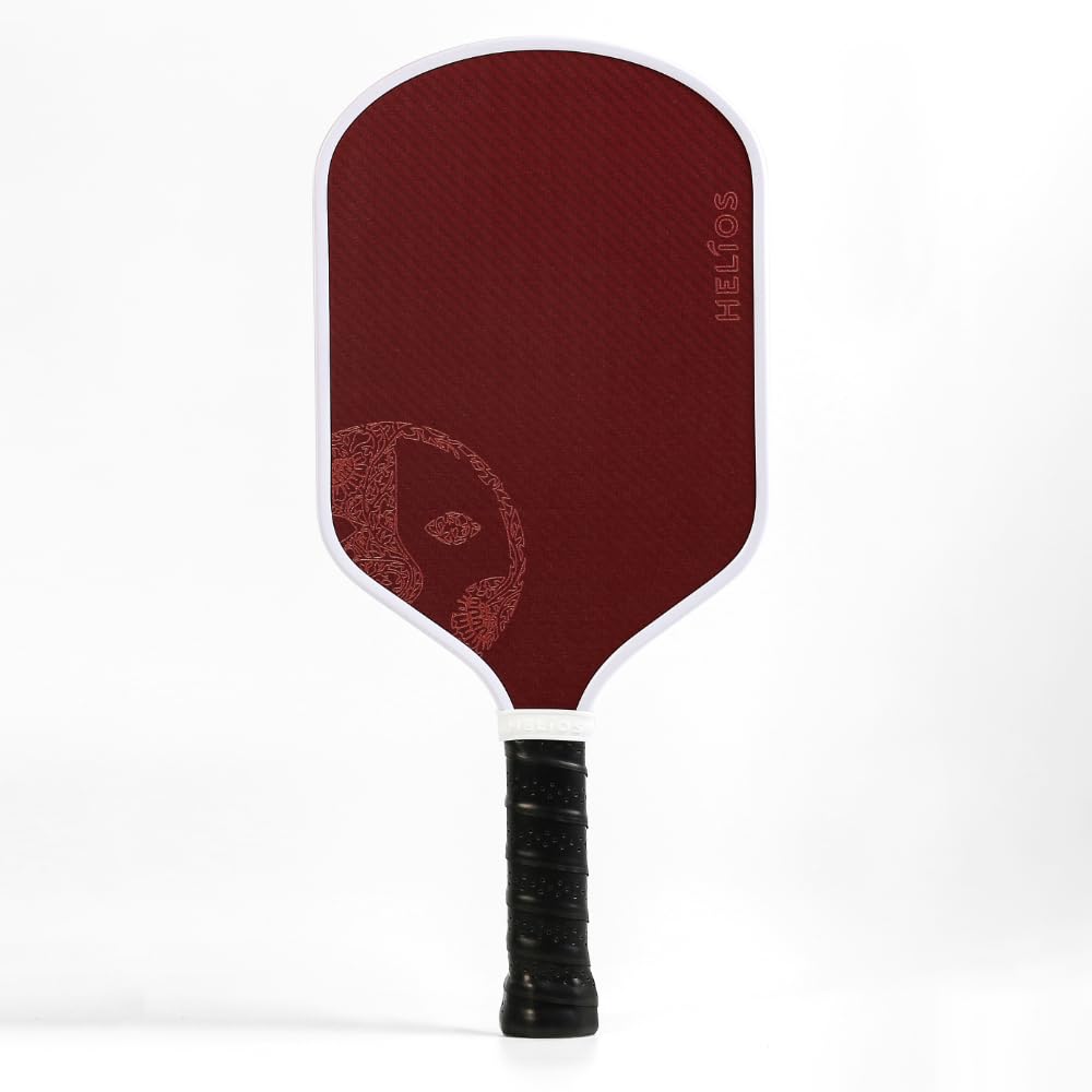 HELIOS Athos Pickleball Paddle | Power Surface and 16mm Accelerated Core | 8oz, Aerodynamic Hybrid Shape for Power & Spin | Unibody Design for Control | USAP Approved