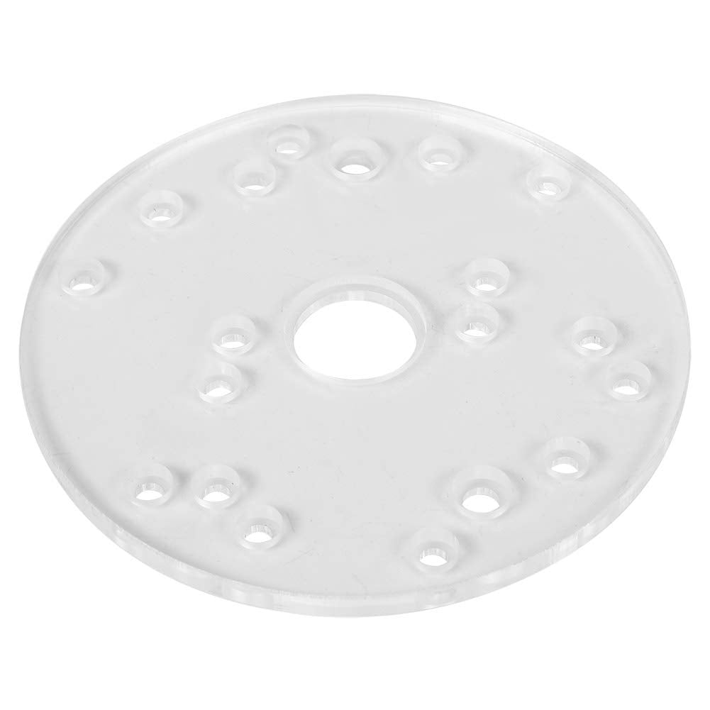 Universal Router Base Plate Kit, Acrylic Base Plate with Brass Centering Pin Screws for Trim Routers Woodworking, Power Routers
