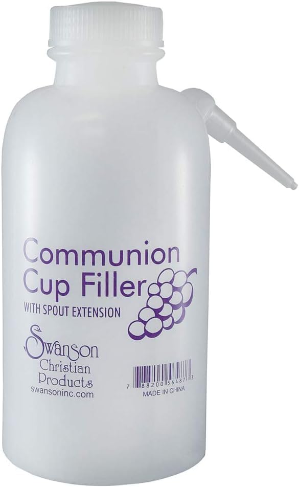 Communion Cup Filler Bottle, 16fl oz, No Drip Traditional Church Filler