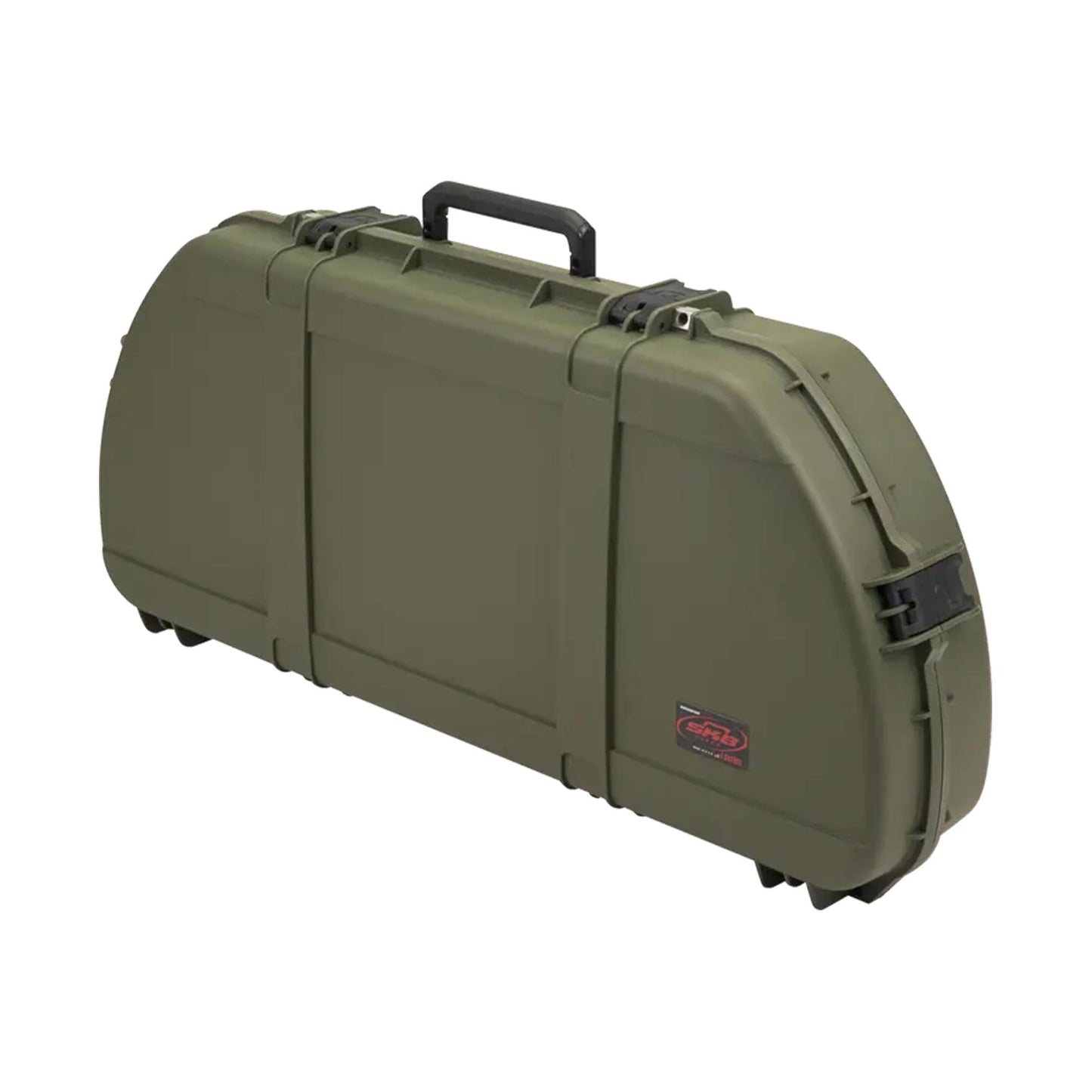 SKB Hard Protective Storage Case for Archery Bow and Arrows, iSeries Shaped Bow Case, Green - Quiver Holder and Gear Box for Hunting Accessories