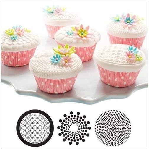 Autumn Carpenter Designs Cupcake Top Impression Mat Set - Geometric Design