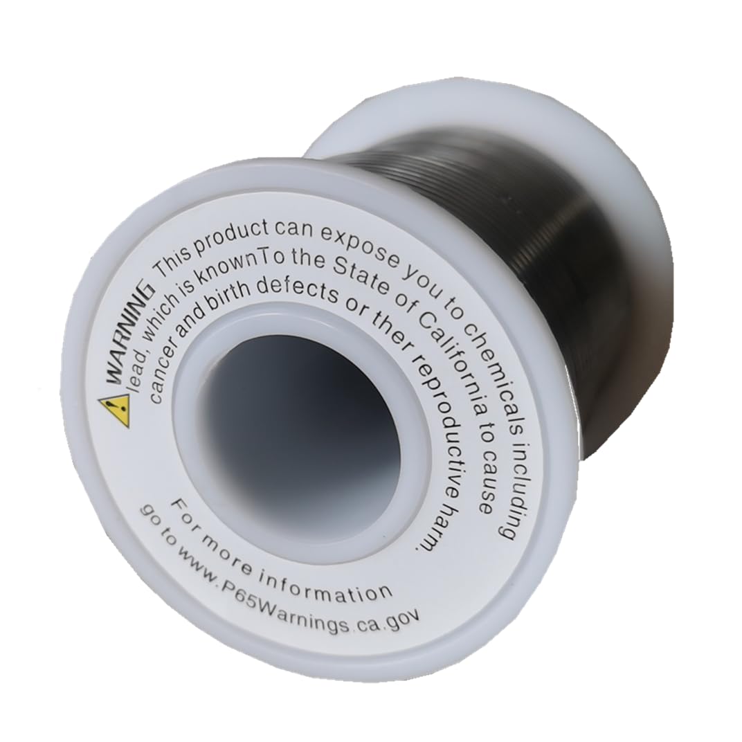 wyunway 60/40 solder for stained glass solder wire (450g(1LB),1/8"(3mm) Dia