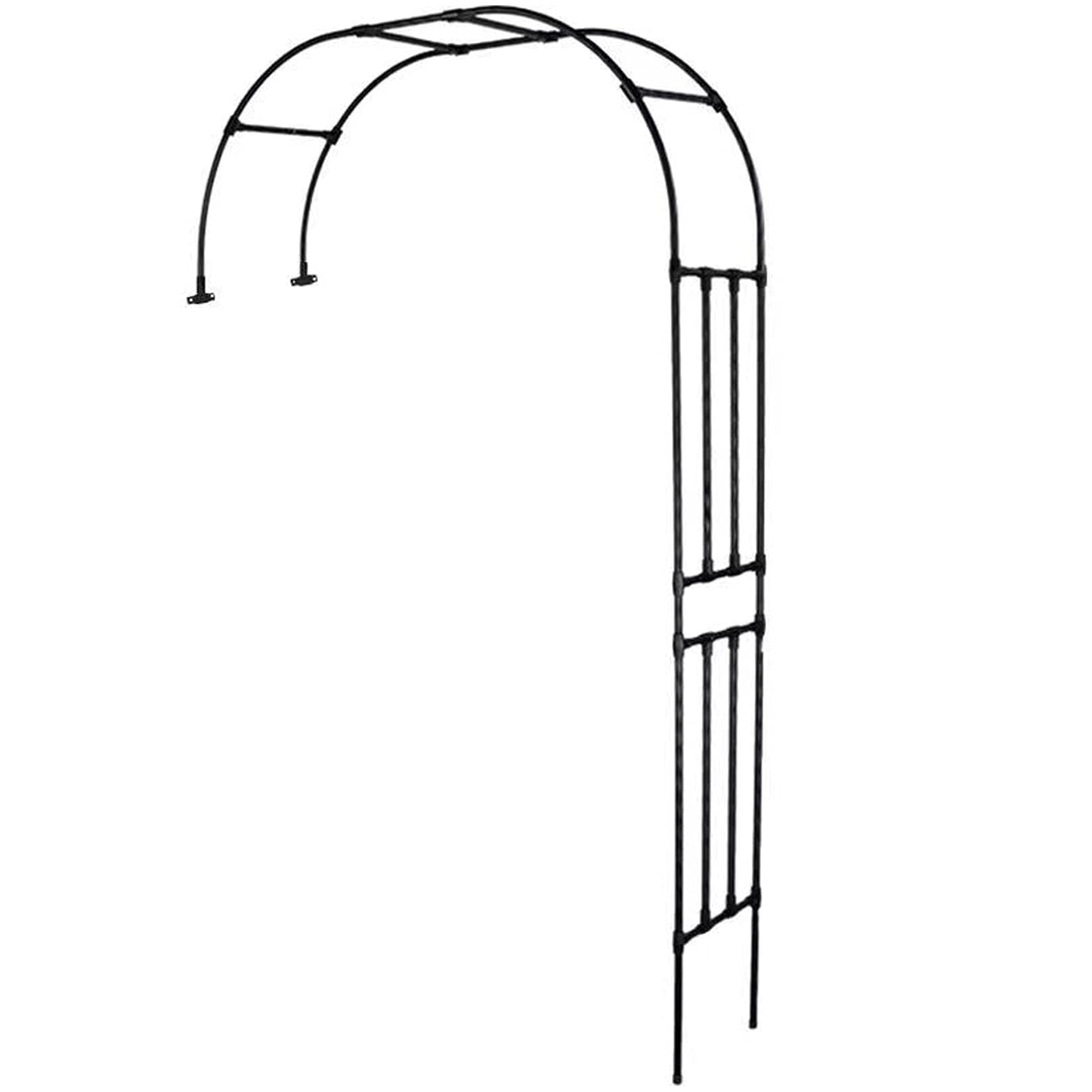 Metal Rose Arch Arbor for Climbing Plants and Roses Weatherproof Pergola Archway Support Trellis for Garden Wedding Decor
