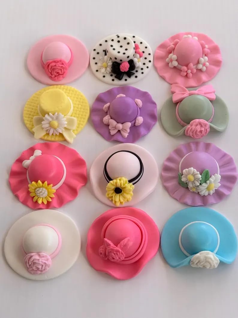Sunhat Sugarcraft Silicone Mold, Goblet Gumpaste Cake Decorating, Fondant Cupcake Decorations, Beach Summer