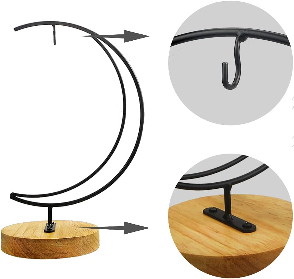 YY YEARCHY Ornament Display Stand Holder for Home Wedding Decoration, Iron Pot Hook Stand for Hanging Glass Globe