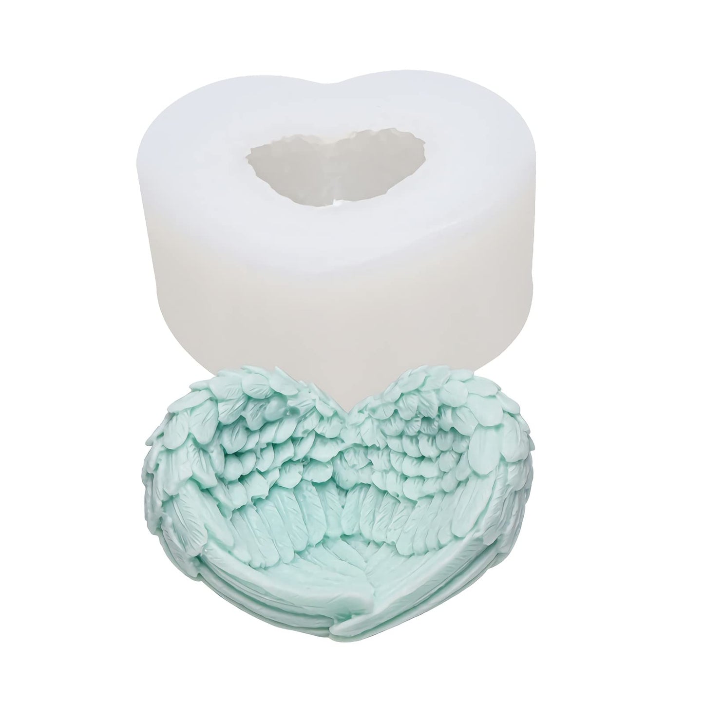 MIMIRACLE Angel Wing Silicone Mold Wings Mold Handmade Molds Aroma Stone Moulds Cake Mould Soap Mould Angel Wing Shape Storage Box Mold DIY Cake Decorating Home Decoration