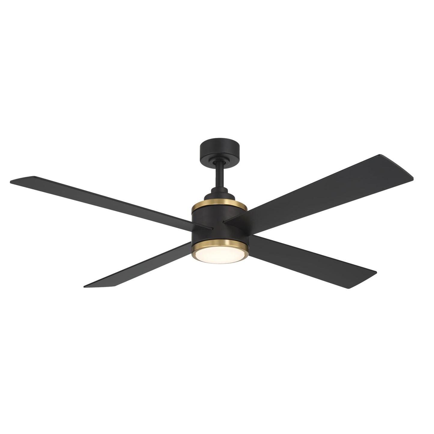 MINKA-AIRE F796L-CL/SBR Falco 54" Ceiling Fan with LED Lights and Remote, Coal