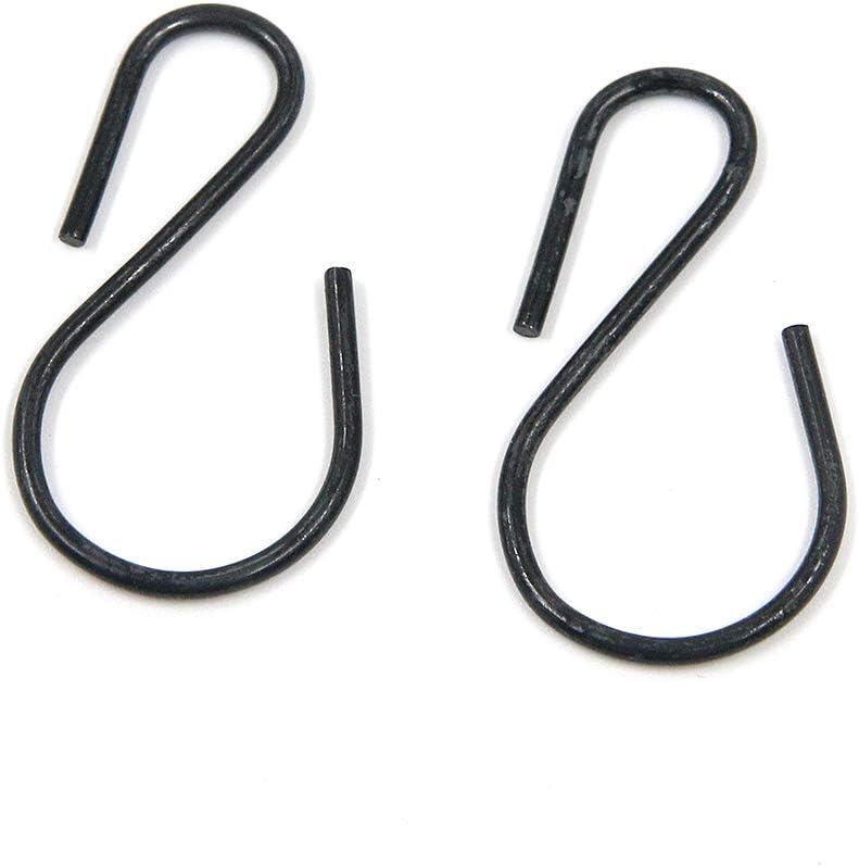 T Tulead 1.73" Length S Hooks, Iron Hanging Hooks Connectors, S-Shaped Hook Hangers, Pack of 30