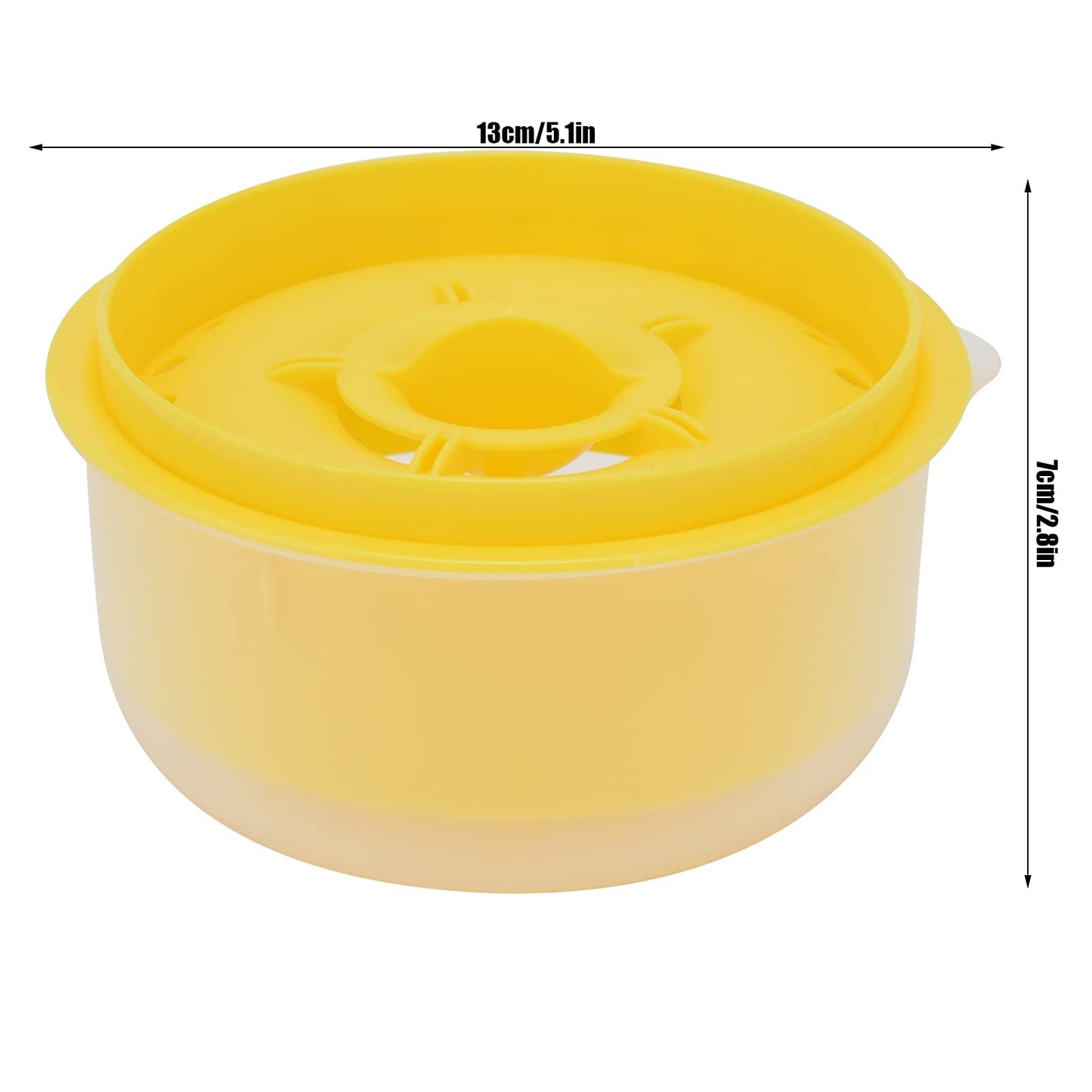 Egg Separator, Easy to, Separates up to 6 Yolks, Non, Reusable for Home Bakery (Yellow)