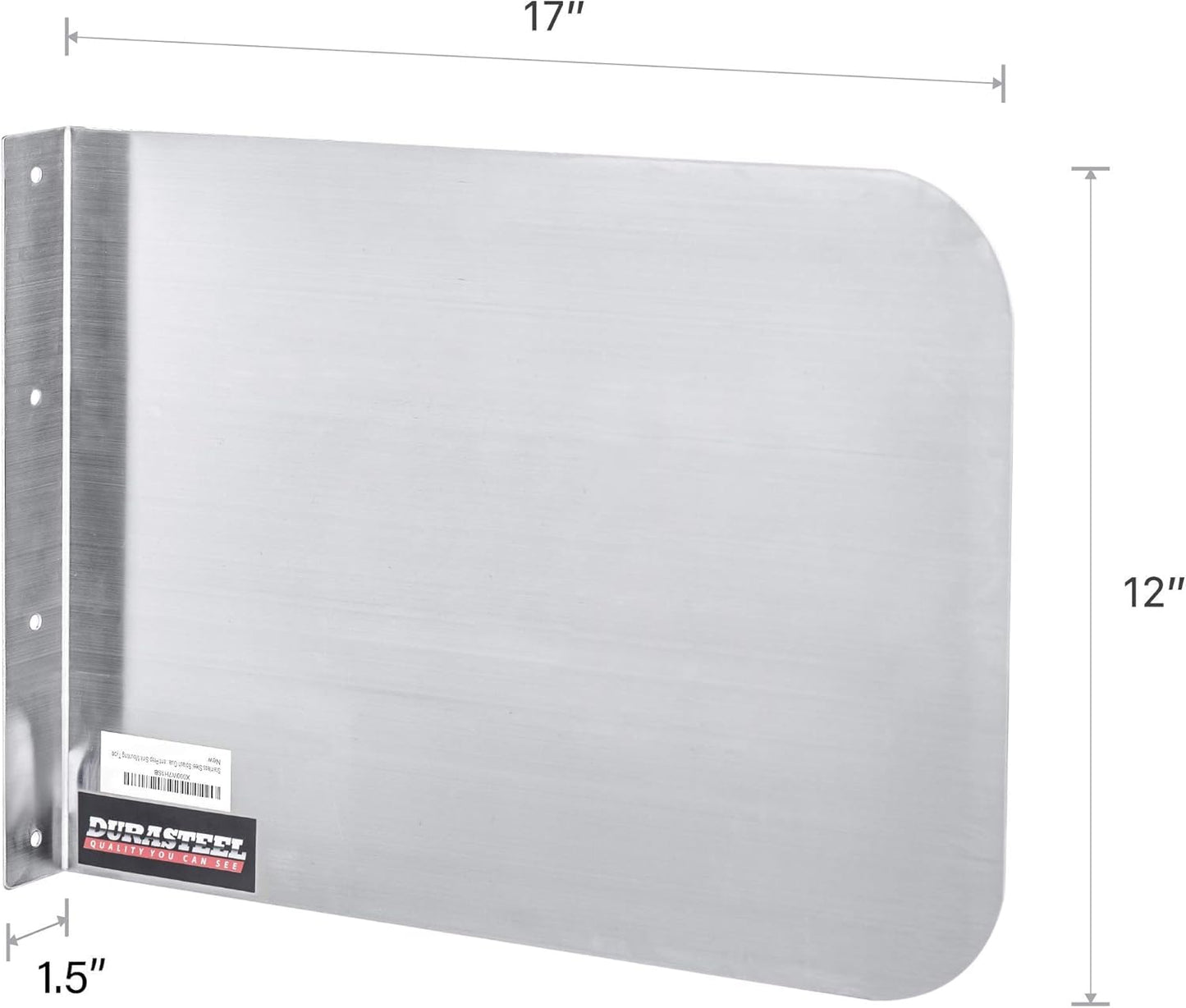 DuraSteel Stainless Steel Splash Guard for Sink & Fryer - 17" x 12" Wall Mount Shield for Deep Fryer Splash Guard Commercial - Stove Oil Splatter Protection Screen for Kitchen Area Safety & Hygiene