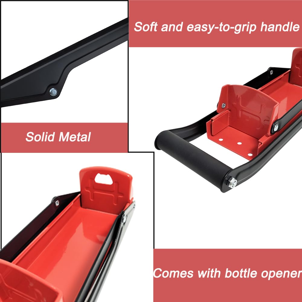 Can Crushers12 oz 16ozcans , Wall Mounted Crusher, Aluminum Can Crusher, Canned Beer And Soda Plastic Bottles, For Recycling, Manual Wall Mounted (Red)
