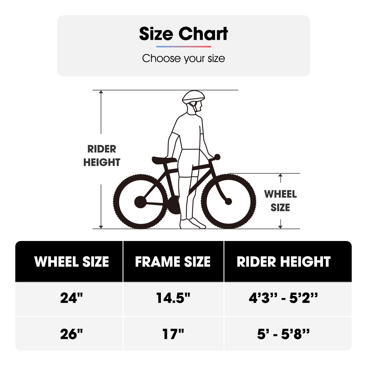 HH HILAND 24 26 inch Mountain Bike for Men Women, 18 Speeds High-Carbon Steel Frame, Sport Cycling MTB Bicycle for Adult