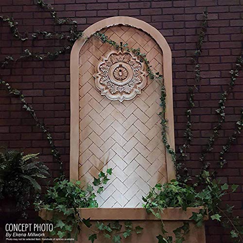 Ekena Millwork CM13OR2 13 1/4"OD x 6 5/8"ID x 1 1/8"P Orrington Ceiling Medallion, Fits Canopies up to 6-5/8", 2 Piece