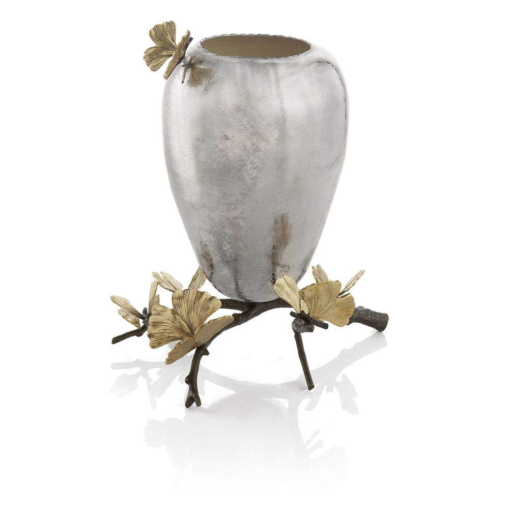 Ginkgo Butterfly Vase by Michael Aram