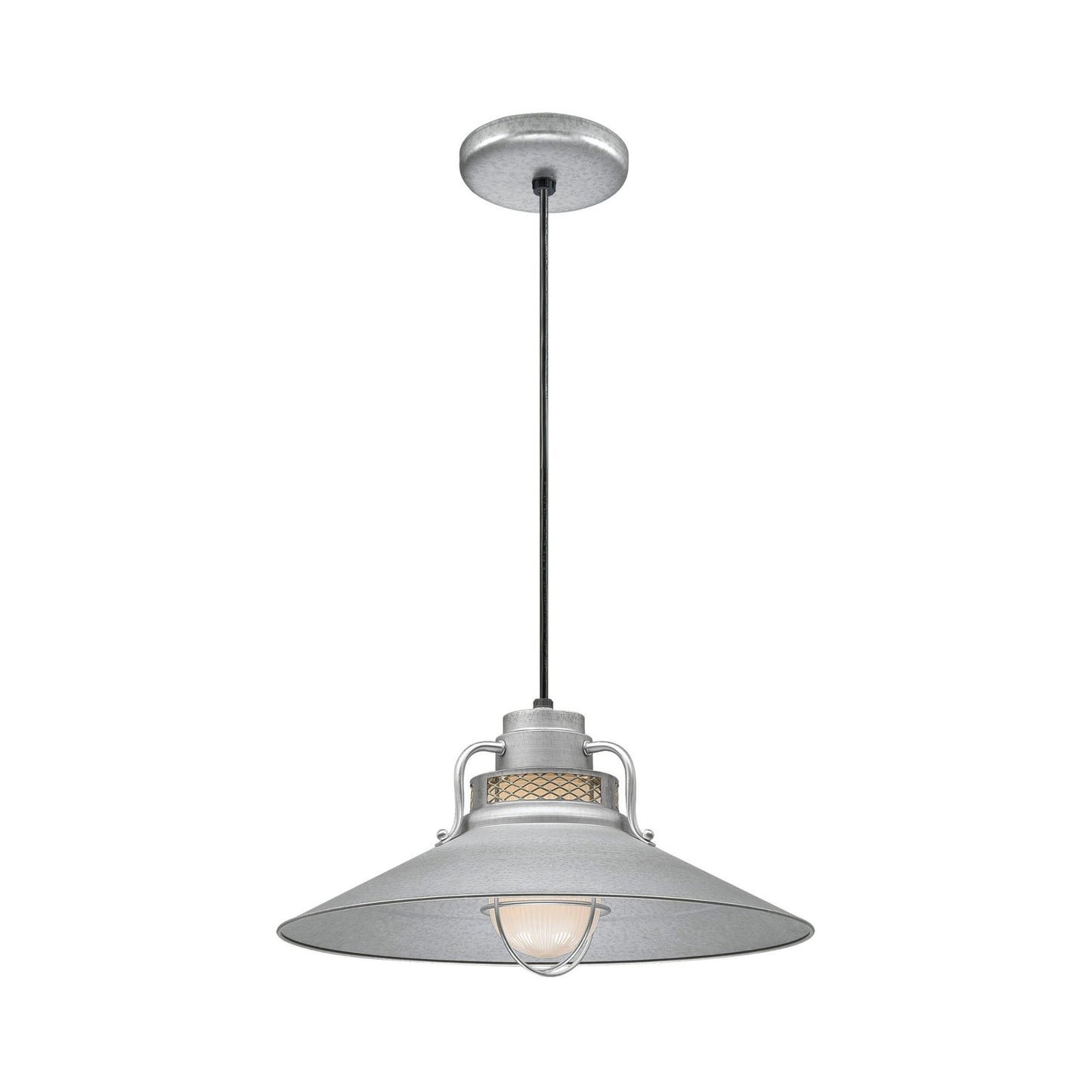 Millennium RRRC18-GA One Light Pendant, Pwt, Nckl, B/S, Slvr