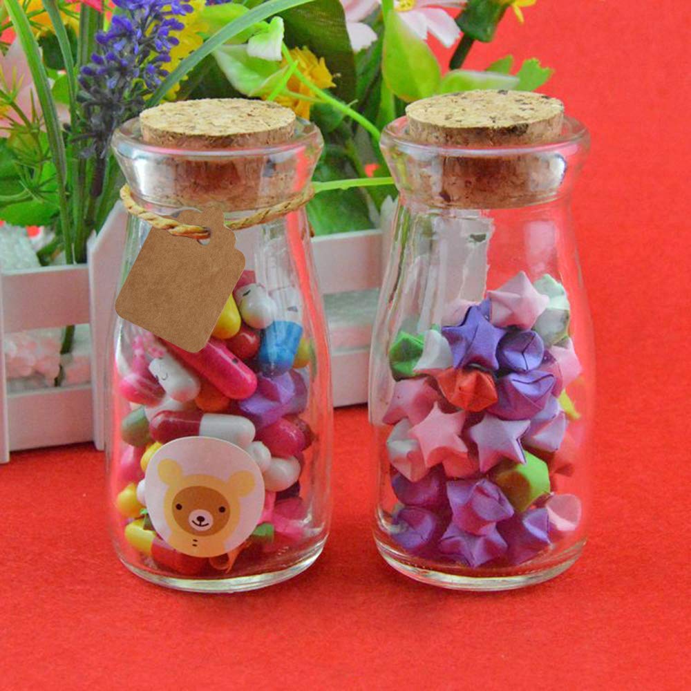 Brajttt 30Pcs Glass Favor Jar With Cork Lids,100 ML 3.4oz Potion Bottles,Small Apothecary Jars,Multifunctional,for Party Wedding Favors Halloween,Great Decoration
