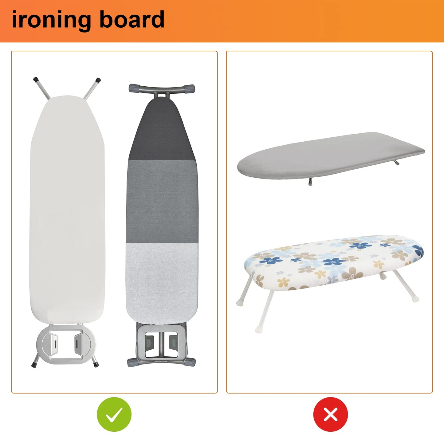 ORLESS Over The Door/Wall Mount Ironing Board Hanger, Laundry Room Iron and Ironing Board Caddy Storage Holder (White)
