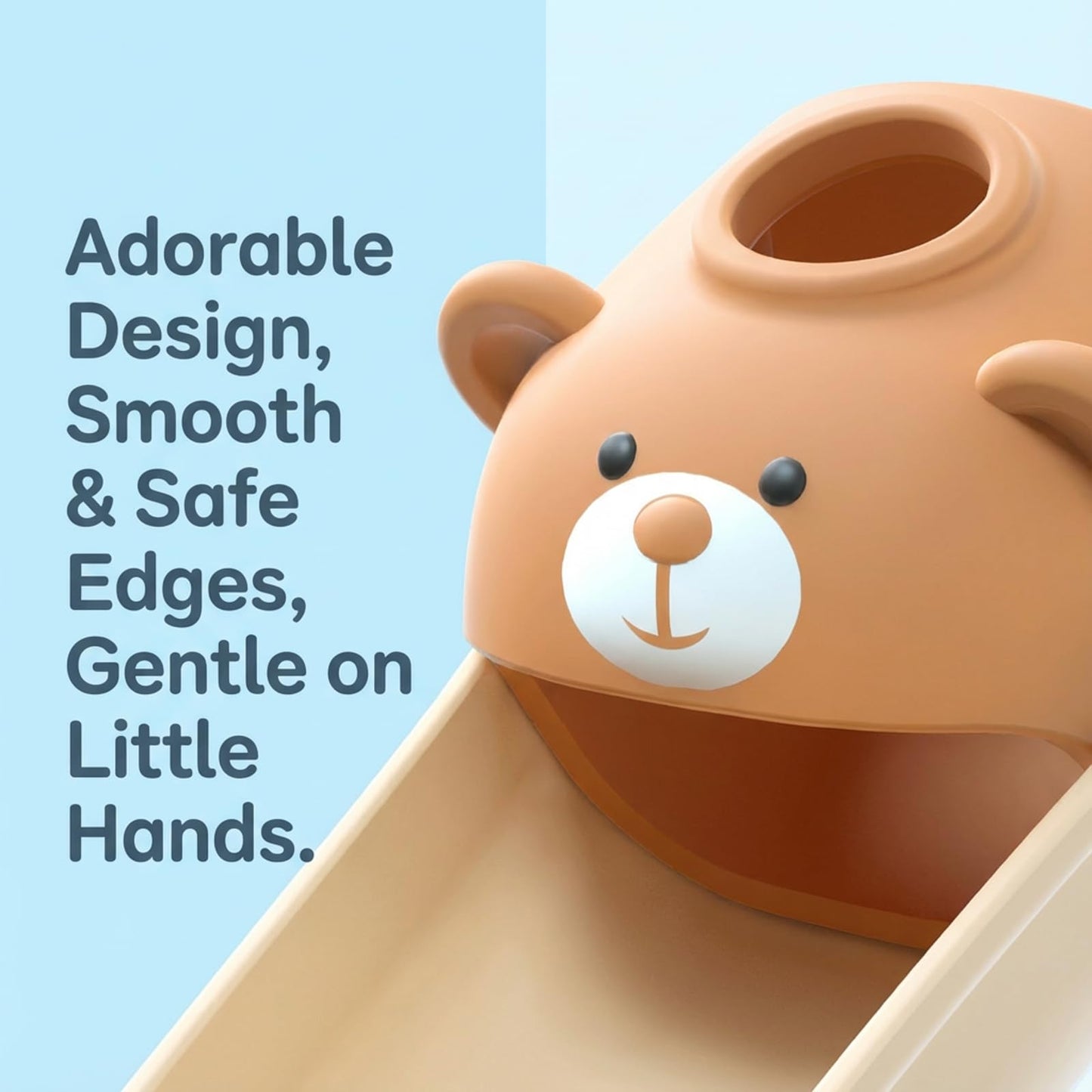 Skyroku Toddler Faucet Extender & Blue Bathtub Spout Cover, Sink Extender with Temperature Sensor for Bathroom Sinks, Kitchen, Bathtubs, Bundle and Save! (BrownGrey)