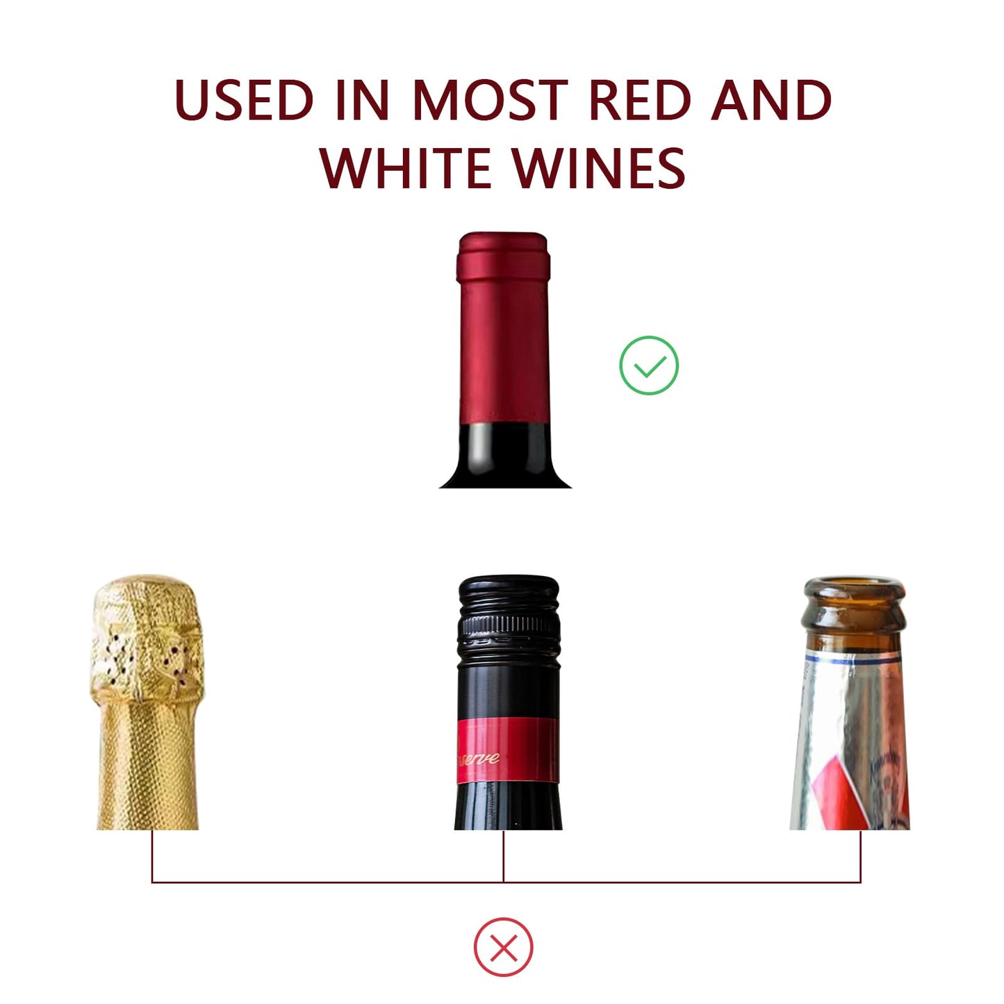 BETTFOR Wine Stoppers for Wine Bottles with Stainless Steel Vacuum Wine Bottle Stopper with Silicone Reusable Wine Corks, Leak proof Keep Fresh Suitable for Red&White Bottle (Silver, 3 Pack)