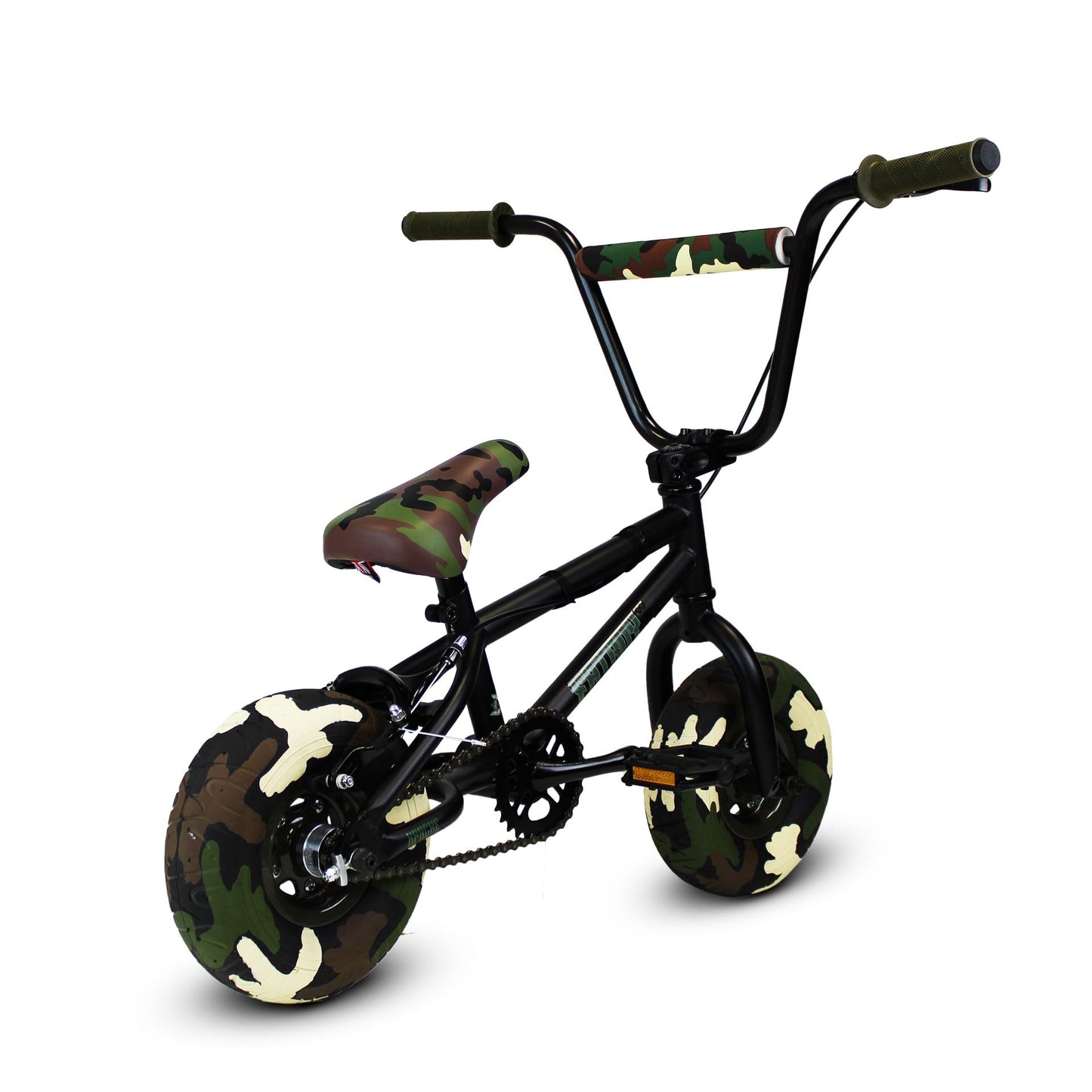Fatboy Mini BMX in PRO Model with 3pc Crank - Assault/Stunt Model with 1 pcs Crank Mid Level - The Riot is Entry Level with 1-pc Crank (Assault/Stunt-Apache)