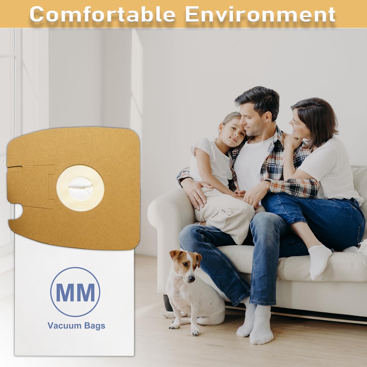 MM Vacuum Bags for Eureka 3670, 3670M, 3670H, 3670G, 60295C, 60297A Mighty Mite Canisters, Part # 60295, 8 Pack