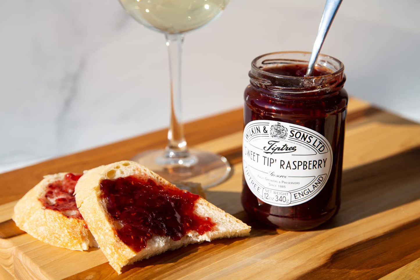 Tiptree Sweet Tip Raspberry Preserve, 12 Ounce Jar