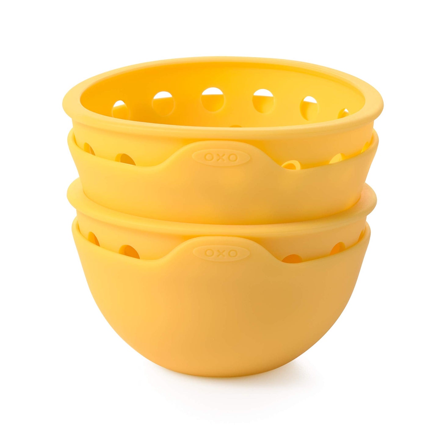 OXO Good Grips 2 Piece Silicone Egg Poaching Set, One Size, Yellow
