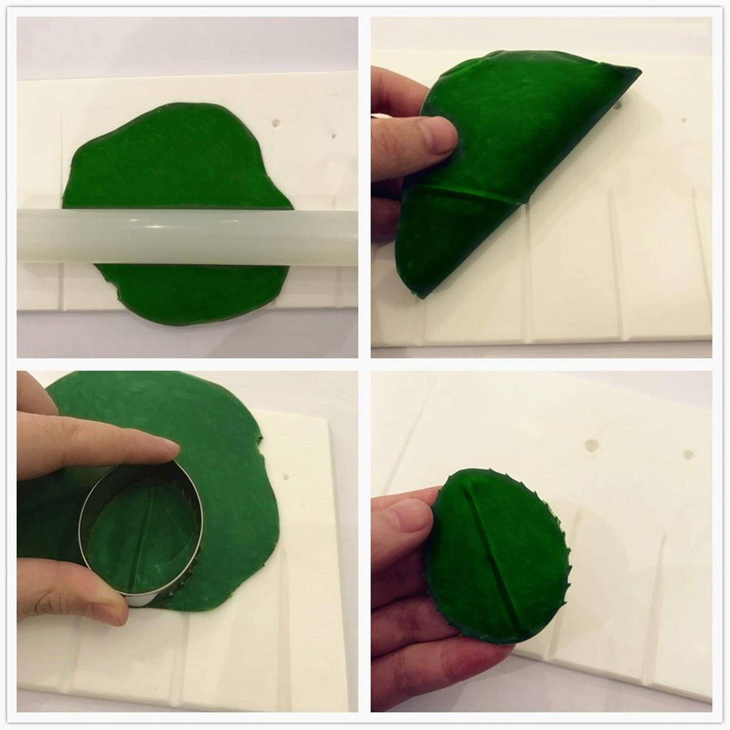 Fondnat Petal and Leaves Veining Board Sugarcraft Modelling Board Gumpaste Flower Cake Decorating Tools
