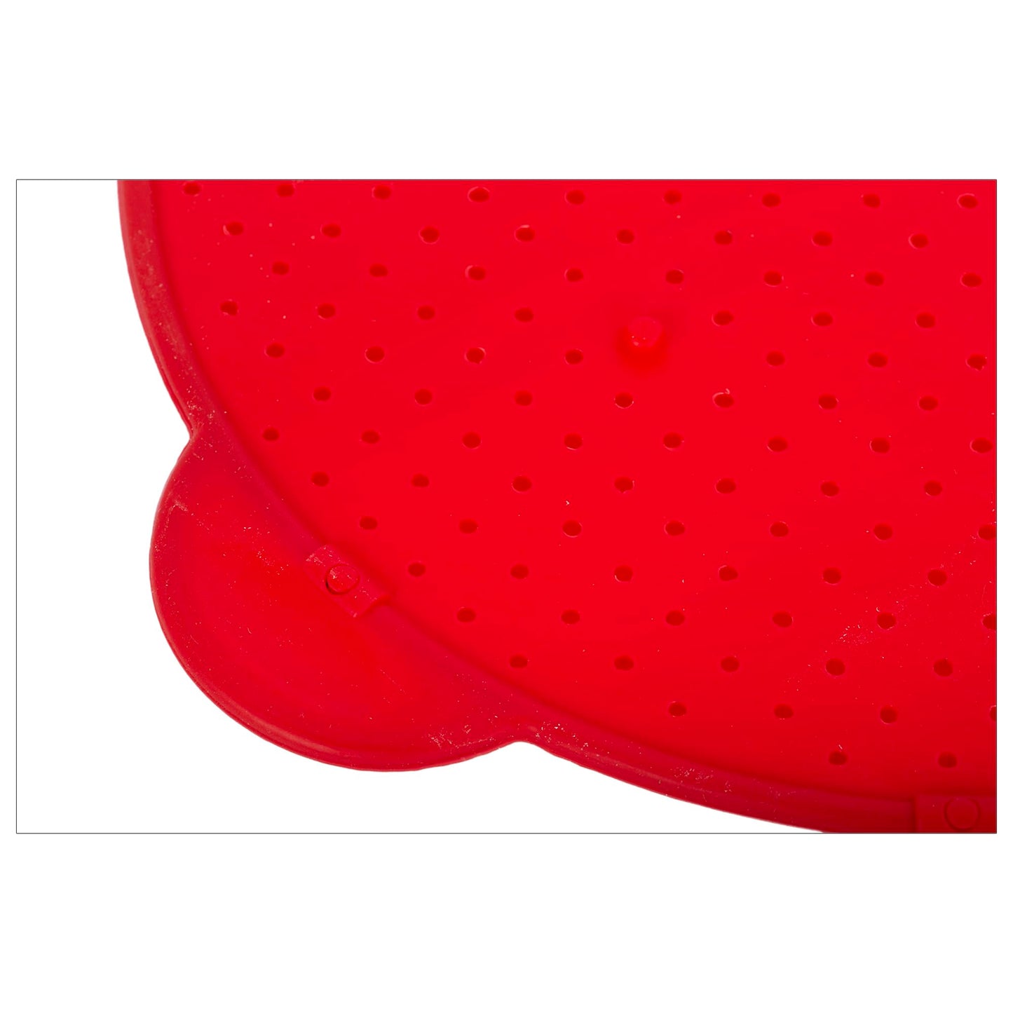 Luciano Housewares Multifunctional Frying Pan Silicone Splatter Screen, Red, Large
