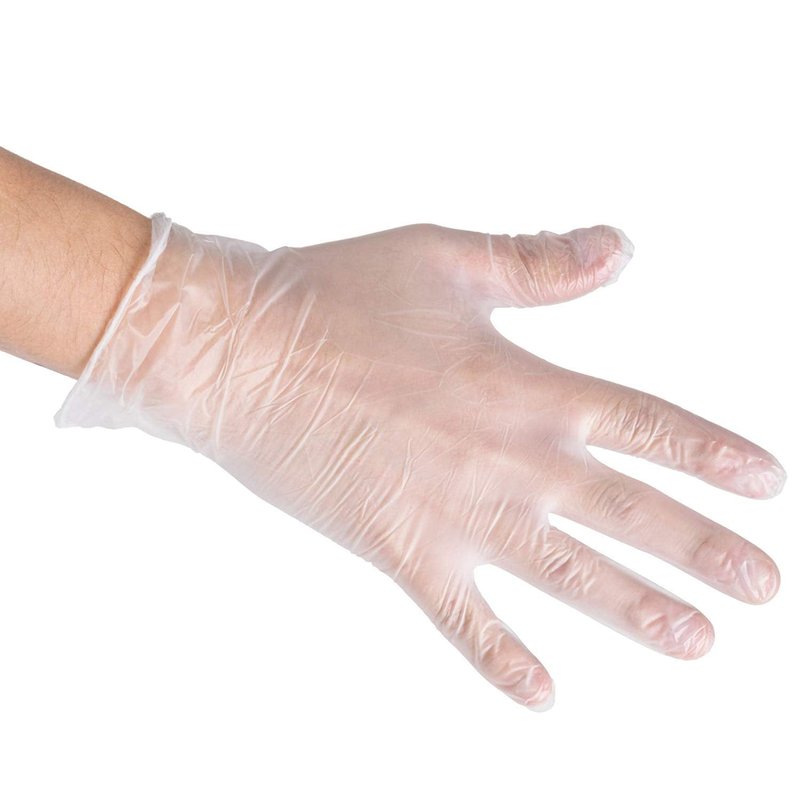 Sunset Brands 200 Disposable Vinyl Gloves, Medium Size, Non-Sterile, Easy Slip On/Off, Smooth Touch, Food Service Grade