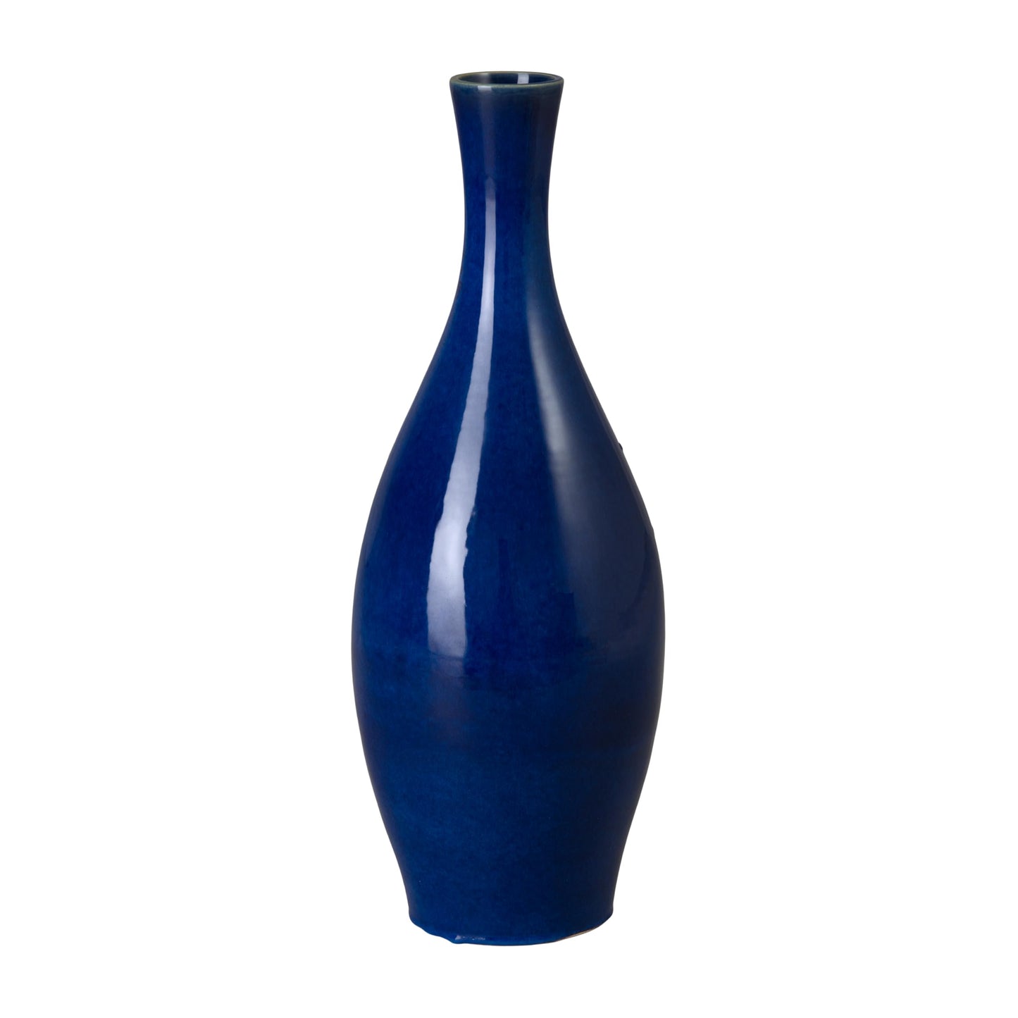 Emissary - Medium Bottle Vase, Blue 11x27 H
