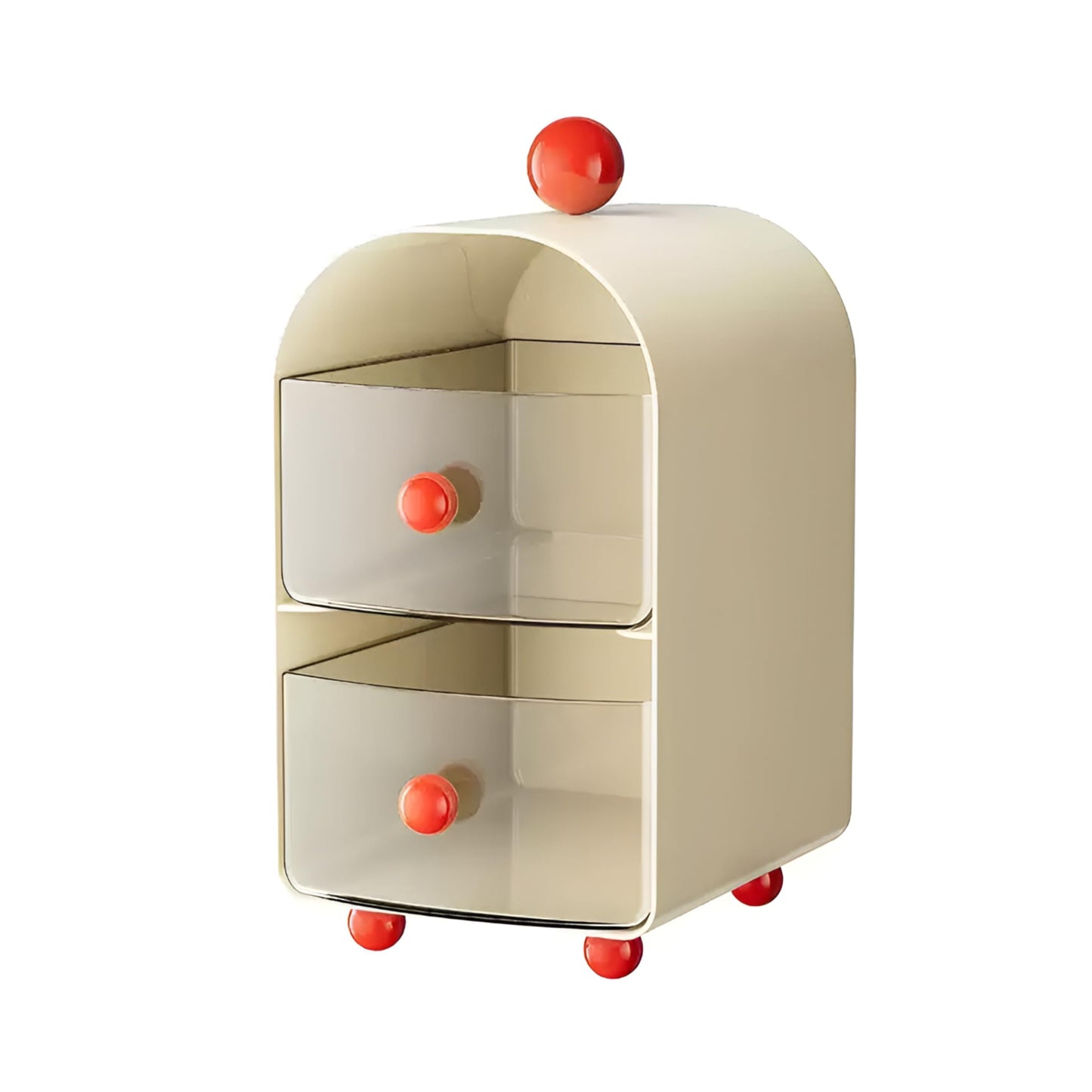 Tea bag coffee storage box. Double-layer drawer style acrylic tea bag rack, desktop tea storage, pantry, kitchen, cabinet.