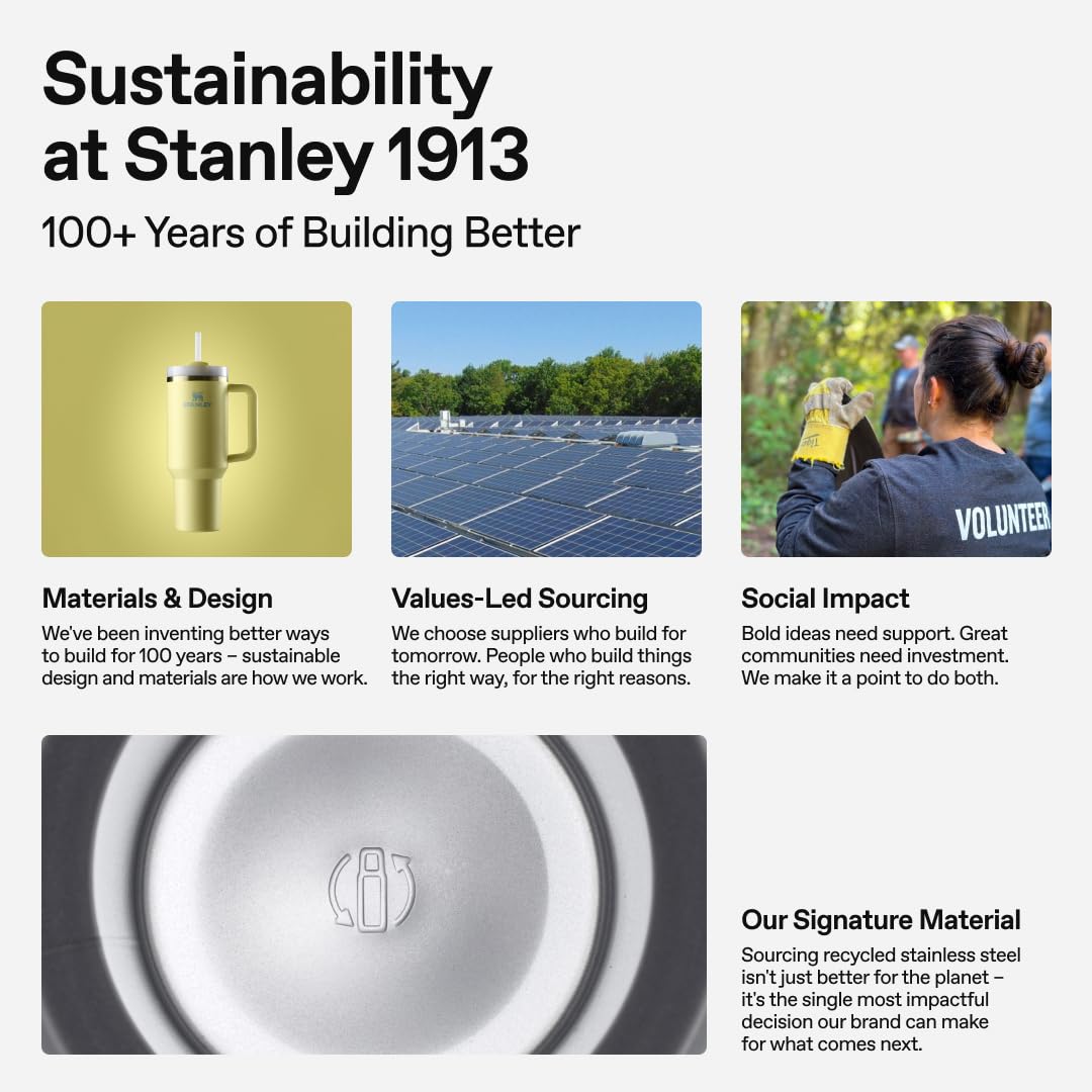 STANLEY Classic Food Jar and Spork 14 oz | Vacuum Insulated Food Container | Wide Mouth Screw On Lid | Packable for Travel | Stainless Steel with Leakproof Lid | BPA-Free | Hammertone Green