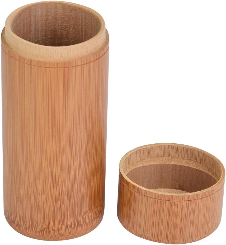 Mumusuki Tea Jar, Portable Sealed Tube Tea Storage Box for Farmhouse Kitchen Counter (M)