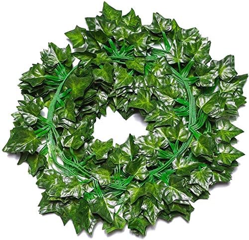 SO CAL PRO Fake Ivy Leaves, Artificial Greenery Vines for Room Decor, Faux Vines Wedding Decor (6 Strands)
