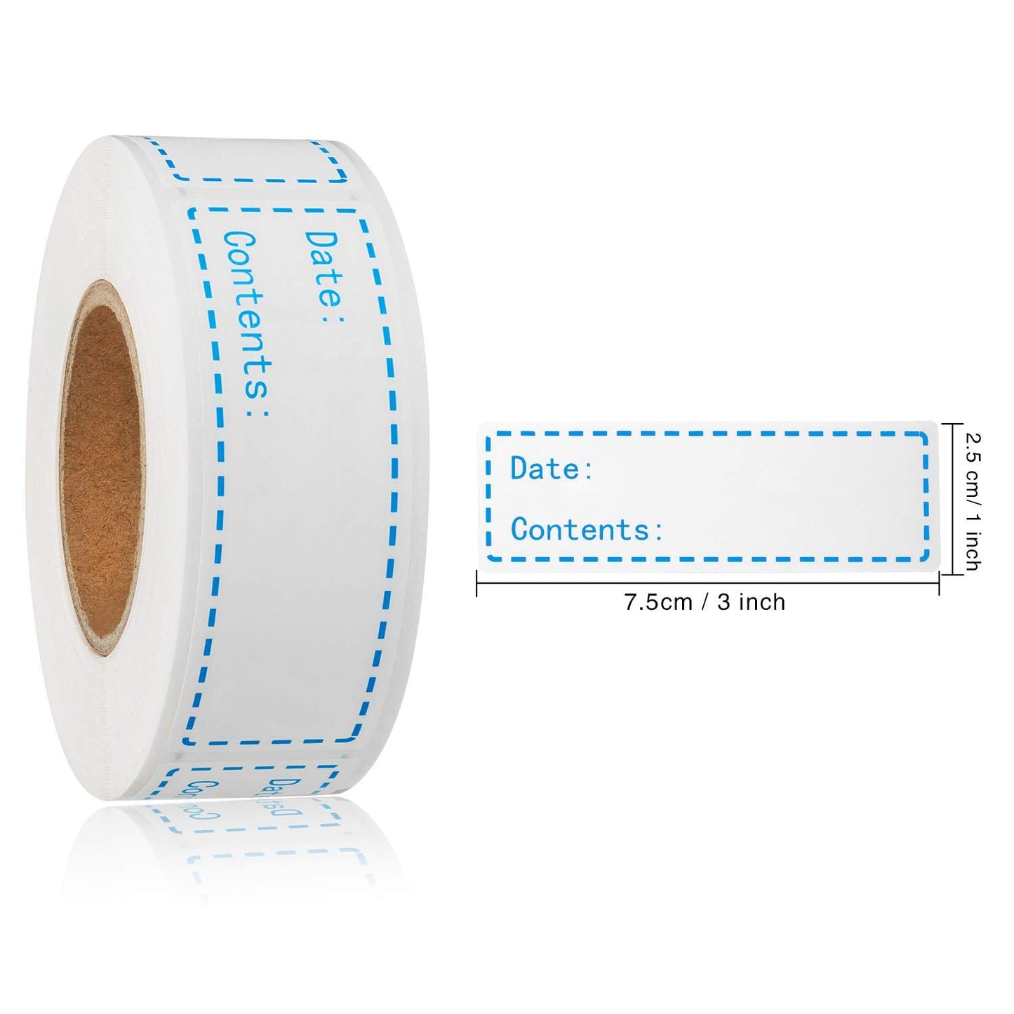 300 Pcs Removable Freezer Labels 1 x 3 Inch Food Storage Stickers Refrigerator Freezer Paper Label for Meal Prep Containers Easy Peel Off Design No Residue