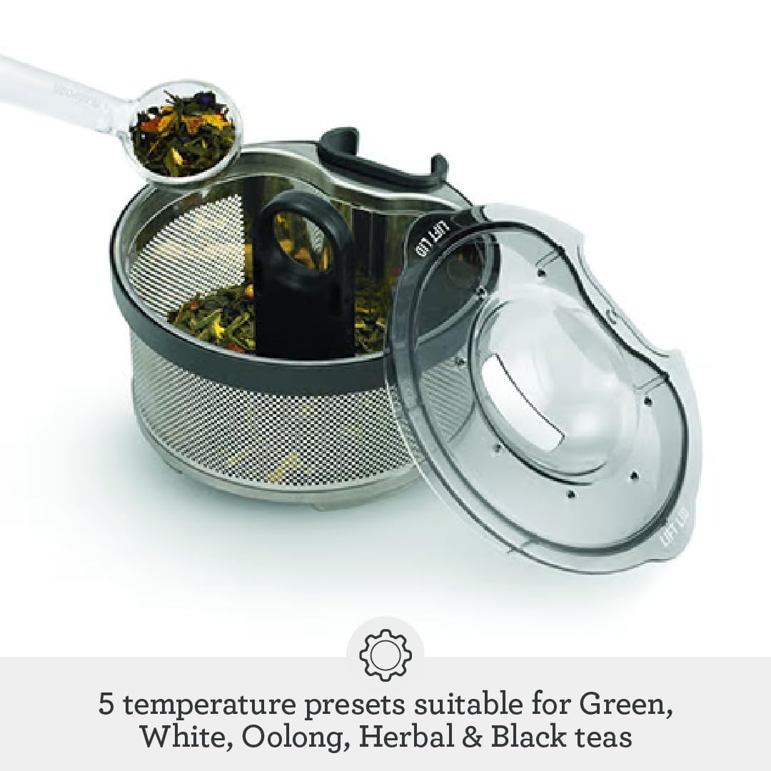 Breville BTM800XL Tea Maker Infuser and Water Kettle, 51 oz, Brushed Stainless Steel and Glass