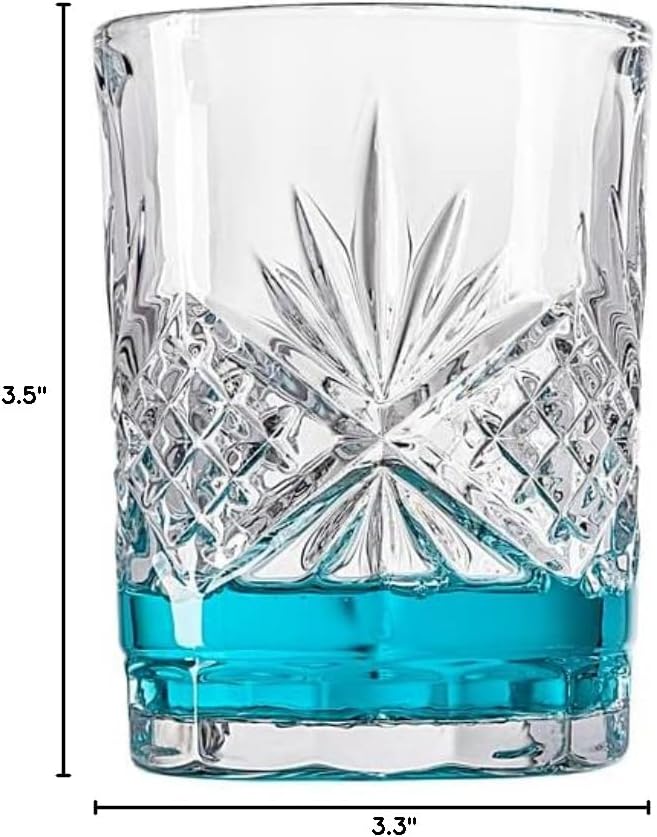 Godinger Bathroom Tumbler Cup Glass, Water Glass, Toothbrush Holder, Dublin Crystal Collection, 7oz