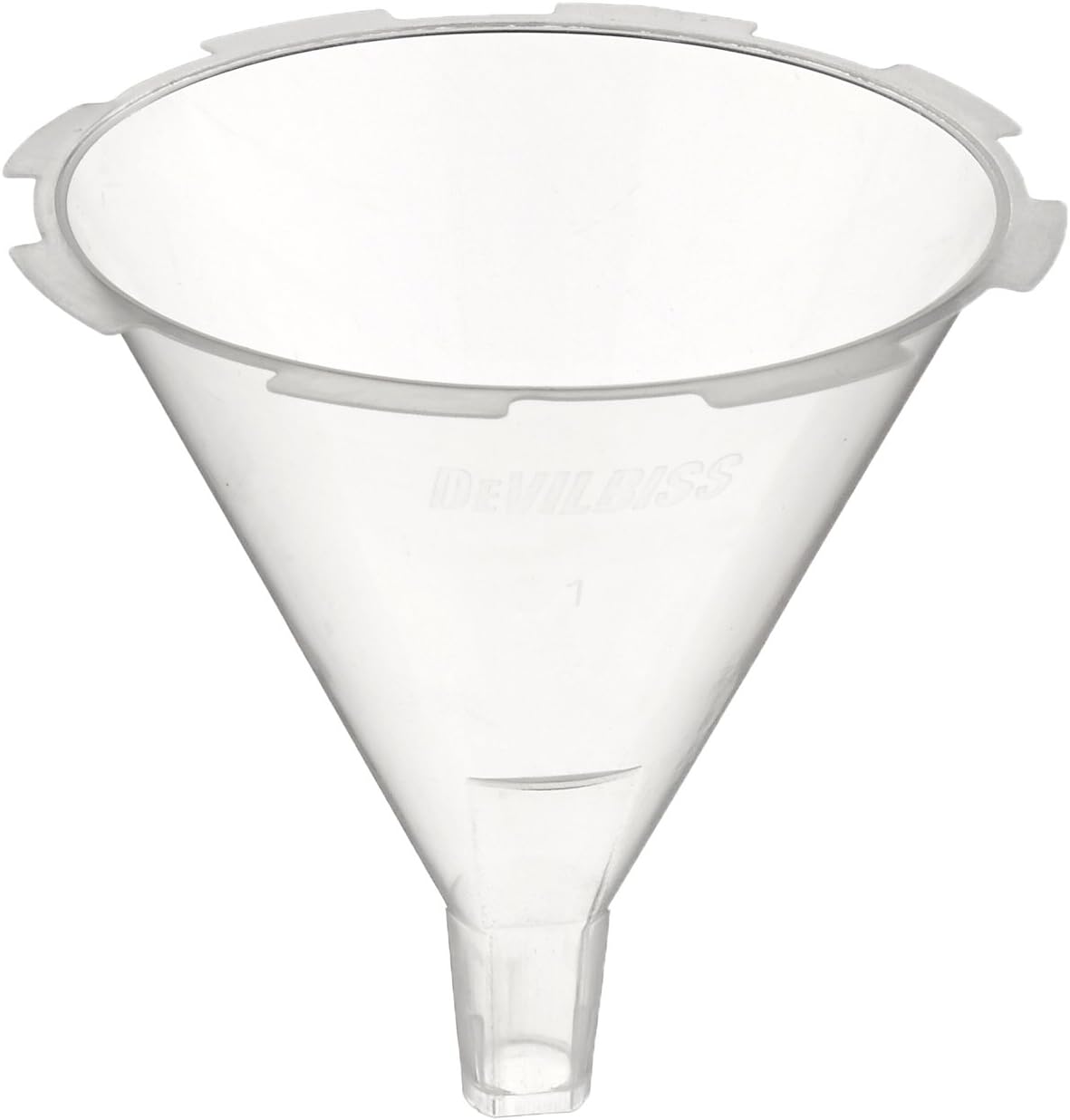 DeVilbiss Disposable Funnel, 3 in Diameter, PK24, White