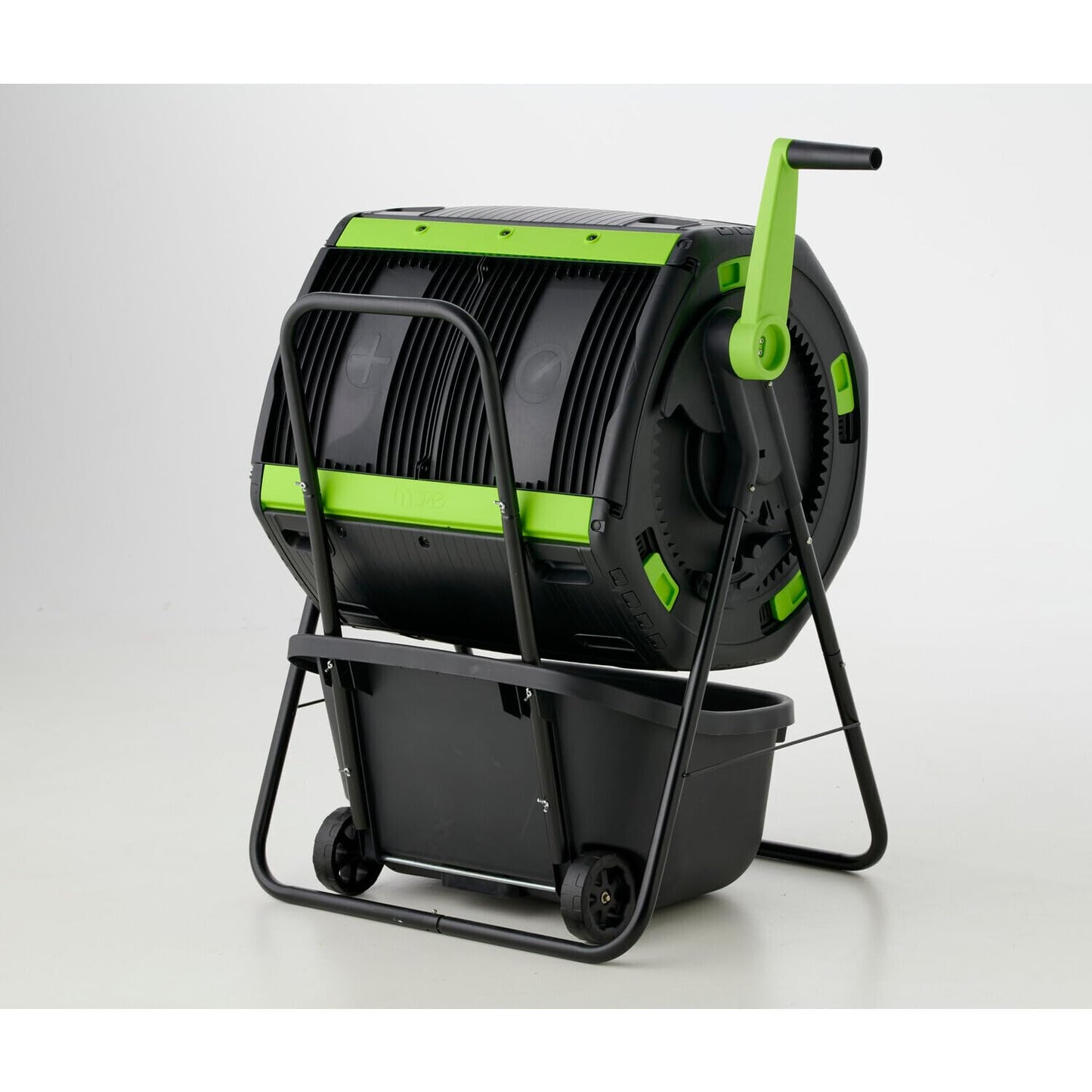Maykoosh Retro Renaissance Gallon Geared Two Compartment Compost Tumbler and Cart