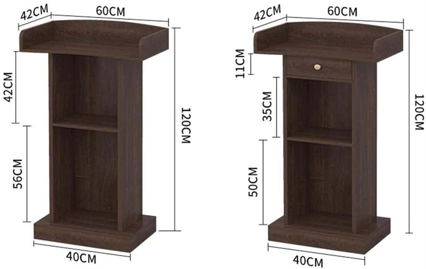 CAMBOS Lectern Podium Stand, Lectern Podium Stand,Podium Speaking Ceremonial Lectern Desk Simple Modern Welcome Shopping Guide Reception Customer Desk Host Stage Presentation Lectern