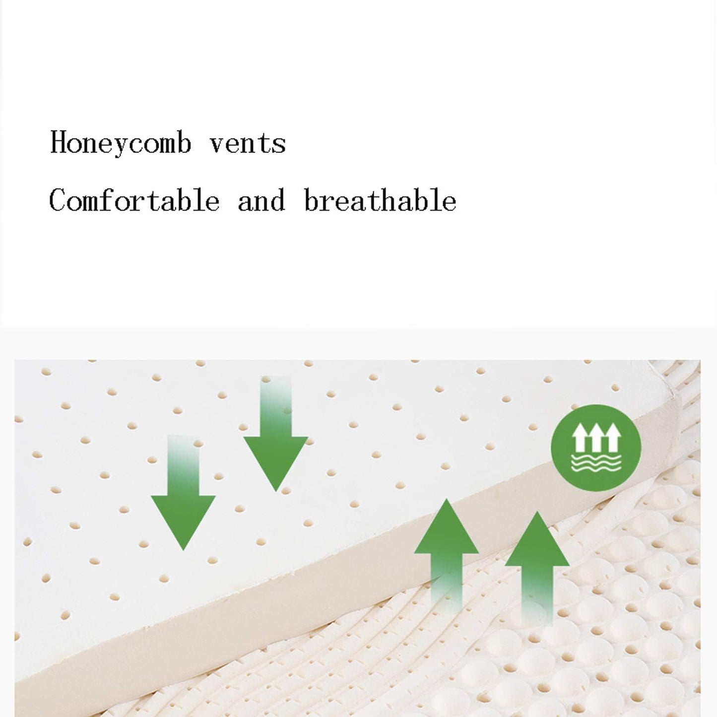 Organic Natural Latex Mattress - 3-Inch Medium Soft Hybrid Mattress, Foldable Floor Sleeping Bed Tatami Mat, 150x190cm (59x75in) for Ultimate Comfort