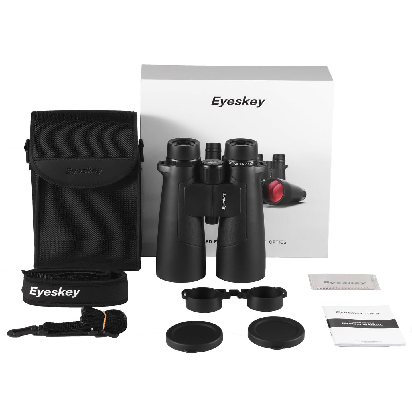Eyeskey 15x56 ED Binoculars for Adults High Powered, Super Clear and Wide Field of View, Lightweight & Waterproof Binocular, Perfect for Hunting, Bird Watching, Wildlife