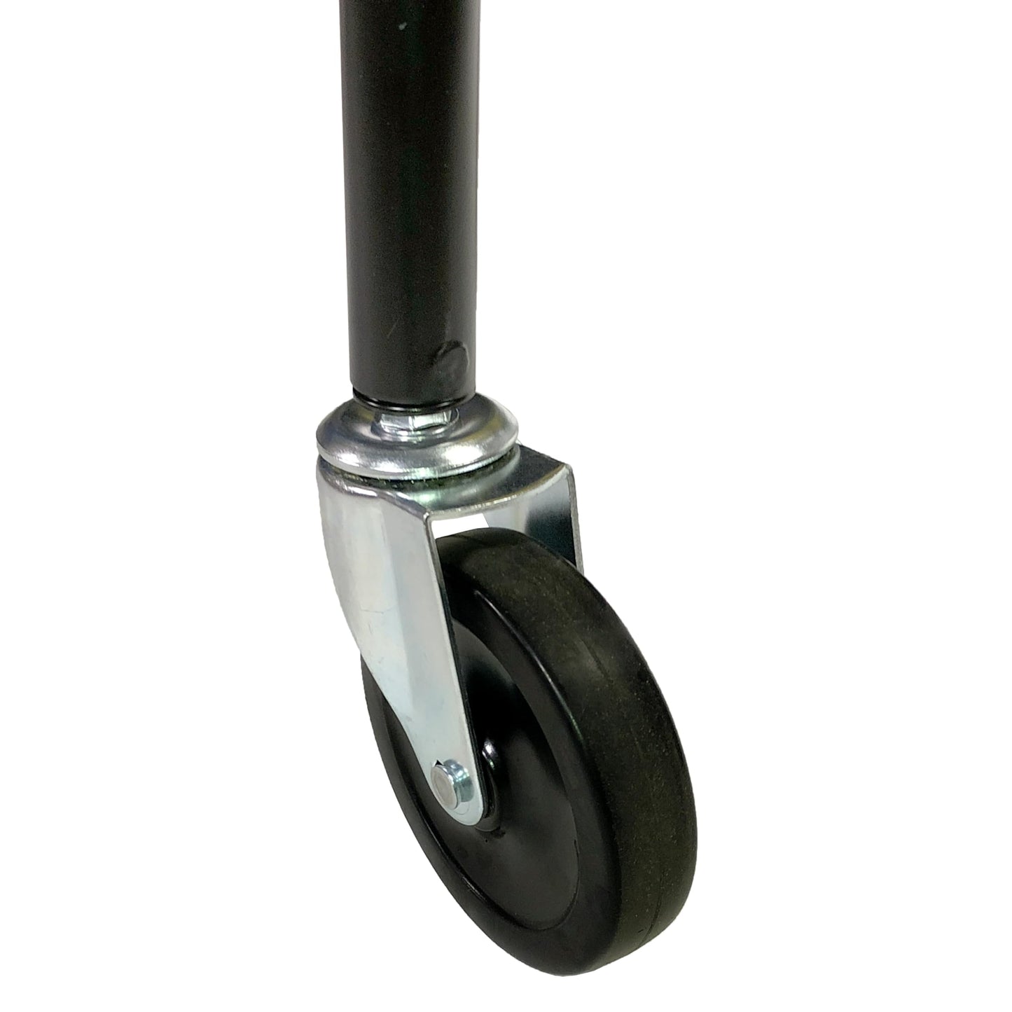 Champion Sports Ultimate Lockable Ball Locker – Heavy Duty Powder Coated Steel Ball Locker with Swivel Caster and Rear Wheels – Hinged Lid - Holds Up to 30 Balls – Black