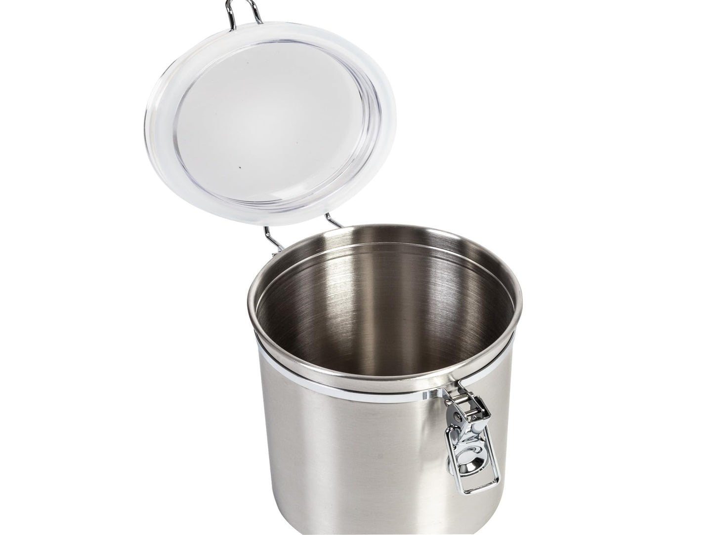 Steel Canister Set - 4pc Clear