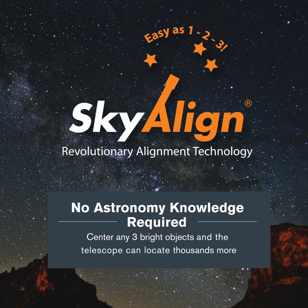 Celestron NexStar 6SE Computerized Telescope – 6-Inch Schmidt-Cassegrain Optical Tube – Fully Automated GoTo Mount with SkyAlign – Ideal for Beginners and Advanced Users – 40,000+ Object Database