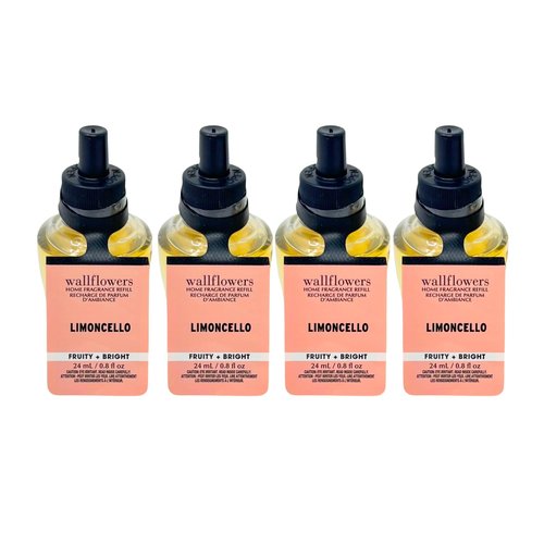 Bath & Body Works LIMONCELLO Wallflowers Home Fragrance Refill 0.8 fl oz - Pack of 4